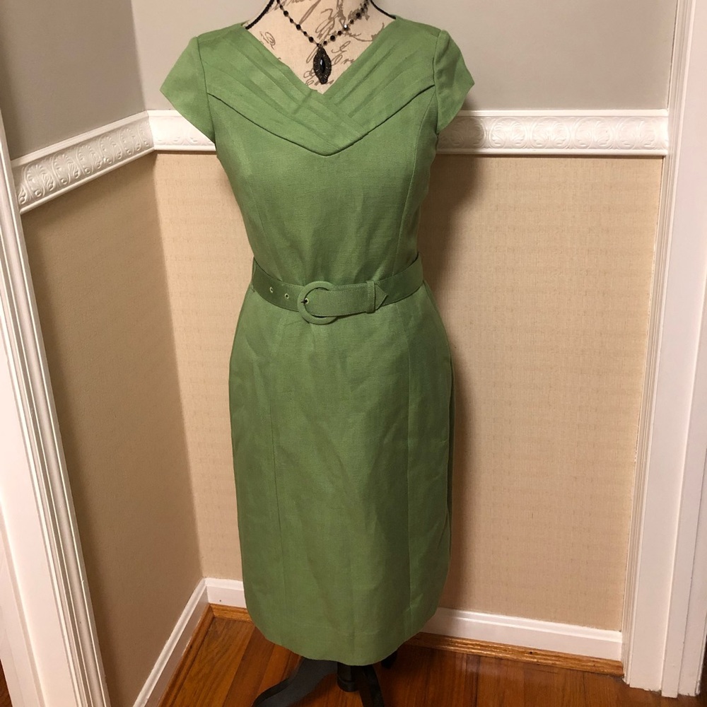 Classiques Entier Spring Green Dress, Size 6